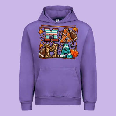 Fall American Football Autumn Mama Urban Hoodie Designed By Lillyallendesigns