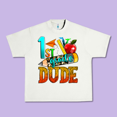 1st Grade Dude Urban Heavy Tee Designed By Texasbilliewilder