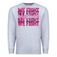 Heather Grey together we fight cancer Premium Sweatshirt - NancyCooperArtShop