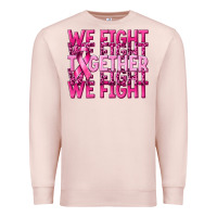 Pale Pink together we fight cancer Premium Sweatshirt - NancyCooperArtShop
