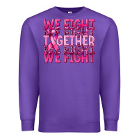 Purple together we fight cancer Premium Sweatshirt - NancyCooperArtShop