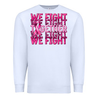 White together we fight cancer Premium Sweatshirt - NancyCooperArtShop