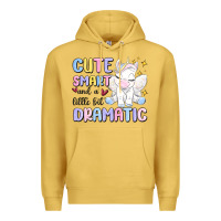 Antique Gold cute smart and a little bit dramatic Premium Hoodie - MaliasSmallBusiness