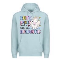Blue Mist cute smart and a little bit dramatic Premium Hoodie - MaliasSmallBusiness