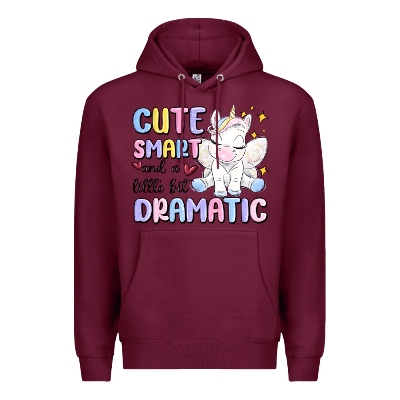 Cute Smart And A Little Bit Dramatic Premium Hoodie by MaliasSmallBusiness | Teevron