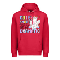 Cardinal cute smart and a little bit dramatic Premium Hoodie - MaliasSmallBusiness