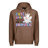 Chestnut cute smart and a little bit dramatic Premium Hoodie - MaliasSmallBusiness