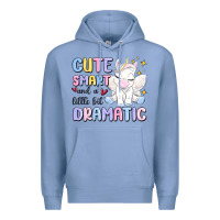 Colony Blue cute smart and a little bit dramatic Premium Hoodie - MaliasSmallBusiness