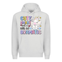 Dove Grey cute smart and a little bit dramatic Premium Hoodie - MaliasSmallBusiness