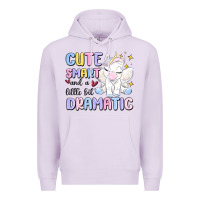 Lilac cute smart and a little bit dramatic Premium Hoodie - MaliasSmallBusiness