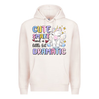 Pale Pink cute smart and a little bit dramatic Premium Hoodie - MaliasSmallBusiness