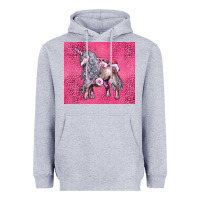 Heather Grey unicorn Heavyweight Hoodie - LillyAllenDesigns