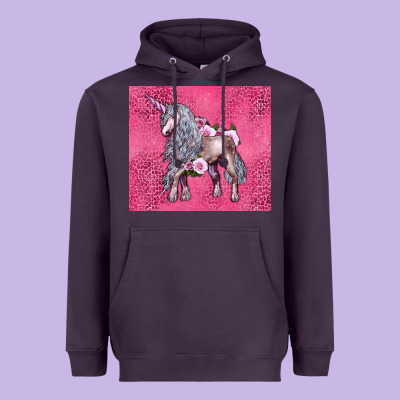 Unicorn Heavyweight Hoodie Designed By Lillyallendesigns