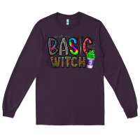 Plum basic witch Long Sleeve Tee - CowhideDigitalArt