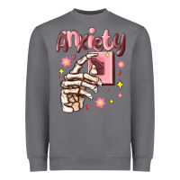 Storm anxiety skeleton hand Heavyweight Sweatshirt - MaliasSmallBusiness