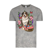 Cloud Rock Easter Aussie Australian Shepherd Vintage Tee - RanaPortraitStore