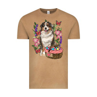 Vintage Camel Easter Aussie Australian Shepherd Vintage Tee - RanaPortraitStore
