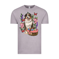Vintage Zinc Easter Aussie Australian Shepherd Vintage Tee - RanaPortraitStore