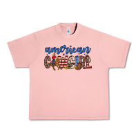 Salmon american cowgirl Urban Heavy Tee - Zillion Design Studio