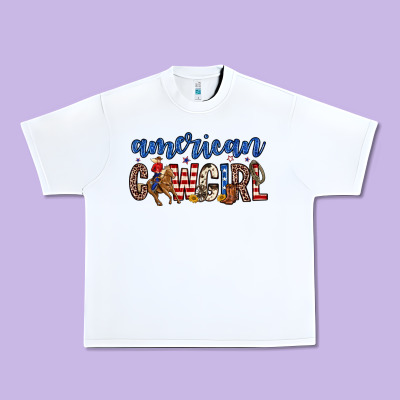 American Cowgirl Urban Heavy Tee Designed By Zillion Design Studio