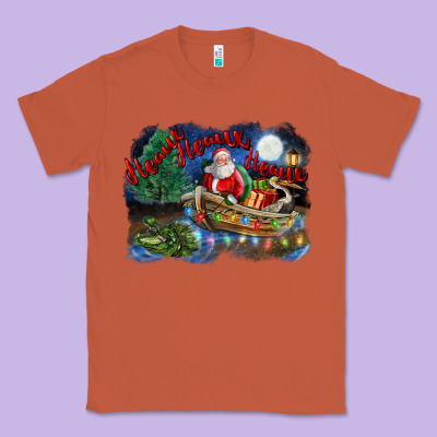 Heaux Heaux Heaux Christmas Louisiana Swamp Classic Tee Designed By Fadigitalartstudio