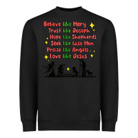 Black jesus and family belive like mary Heavyweight Sweatshirt - MaliasSmallBusiness