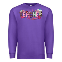 Purple cancer awareness teacher Premium Sweatshirt - NancyCooperArtShop