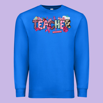 Cancer Awareness Teacher Premium Sweatshirt Designed By Nancycooperartshop
