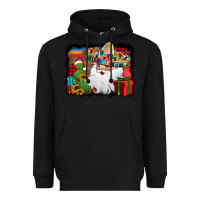 Black Santa Claus Spanish Christmas Heavyweight Hoodie - Jasminsmagicworld