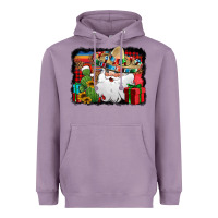 Lavender Santa Claus Spanish Christmas Heavyweight Hoodie - Jasminsmagicworld