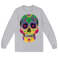 Moon Dust sugar skull Long Sleeve Tee - FaDigitalArtStudio