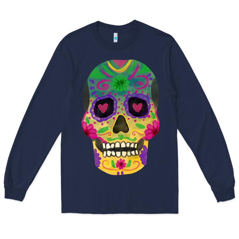 Sugar Skull Long Sleeve Tee by FaDigitalArtStudio | Teevron