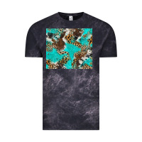 Cloud Black cheetah cowhide tumbler Vintage Tee - BarkalooDesign