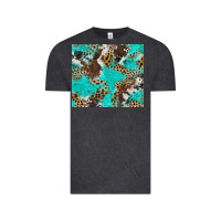 Vintage Black cheetah cowhide tumbler Vintage Tee - BarkalooDesign