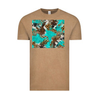 Vintage Coffee cheetah cowhide tumbler Vintage Tee - BarkalooDesign