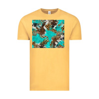 Vintage Mustard cheetah cowhide tumbler Vintage Tee - BarkalooDesign