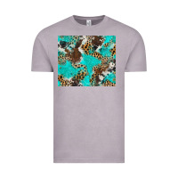 Vintage Zinc cheetah cowhide tumbler Vintage Tee - BarkalooDesign