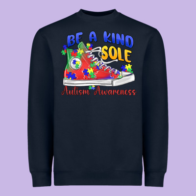 Heavyweight Sweatshirt be a kind sole autism awareness