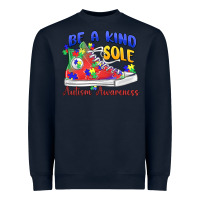 Navy be a kind sole autism awareness Heavyweight Sweatshirt - MaliasSmallBusiness