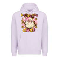 Lilac holly jolly dude Premium Hoodie - MaliasSmallBusiness