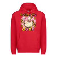 Red holly jolly dude Premium Hoodie - MaliasSmallBusiness
