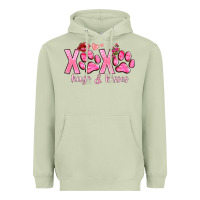 Matcha xoxo hugs and kisses paws Heavyweight Hoodie - NancyCooperArtShop