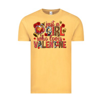 Vintage Mustard just a girl who loves valentine Vintage Tee - texasbilliewilder