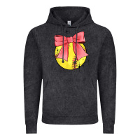 Vintage Black coquette softball bow Vintage Hoodie - JahusDesignShop