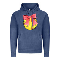 Vintage Denim coquette softball bow Vintage Hoodie - JahusDesignShop