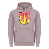 Vintage Zinc coquette softball bow Vintage Hoodie - JahusDesignShop
