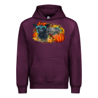 Mauve Wine Fall Autumn Baby Calf Urban Hoodie - LillyAllenDesigns