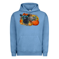 Pigment Pebble Blue Fall Autumn Baby Calf Urban Hoodie - LillyAllenDesigns