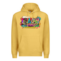 Antique Gold teach your heart out Premium Hoodie - NancyCooperArtShop