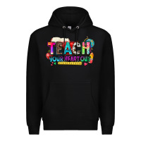 Black teach your heart out Premium Hoodie - NancyCooperArtShop